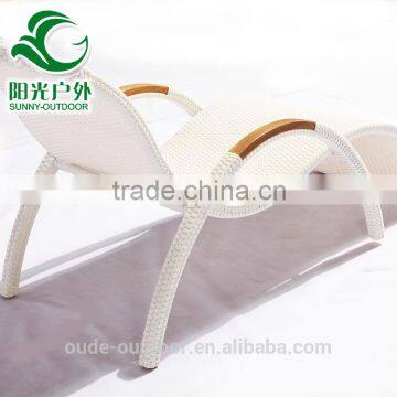 2016 New Design Luxury Hotel Lounger Wholesale s Shaped Outdoor Chaise Lounge Furniture photo-3