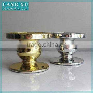 silver and gold bead pillar candle holders wholesale