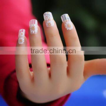 2015 Newest Hot Glitter Foils Lace Nail Stickers Decal Manicure Tips DIY Decoration Nail Art