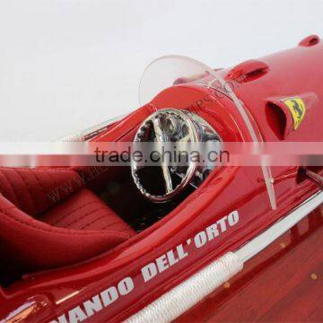 FERRARI HYDROPLANE MODEL, LUXURY ITALIAN SPEED BOAT - MODEL SHIP HANDMADE photo-4