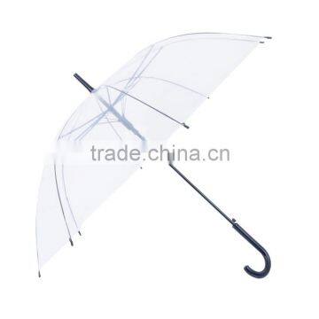 Auto Open Transparent Straight Umbrella LOGO Printing Cheap Umbrella photo-2