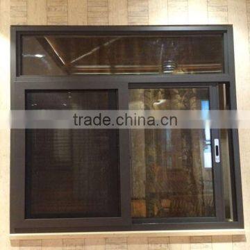 Guangdong high quality aluminum frame glass sliding window sale on alibaba