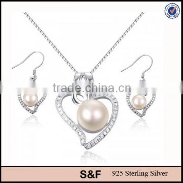 Bulk buy from china,925 sterling silver pearl wedding jewelry