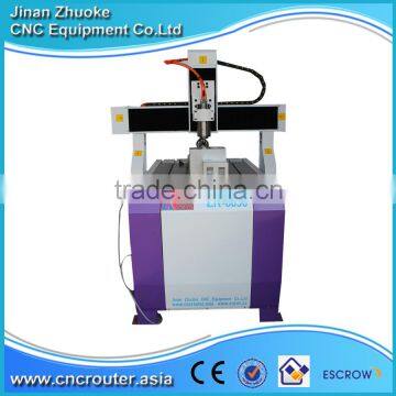 Free Shipping Small CNC Router Wood 6090 4 Axis With Mach3 Control Feeding Height 200mm ZK-6090 CE Approval