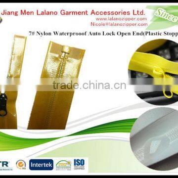 High quality TPU Water resistant garment zipper open end for sweater