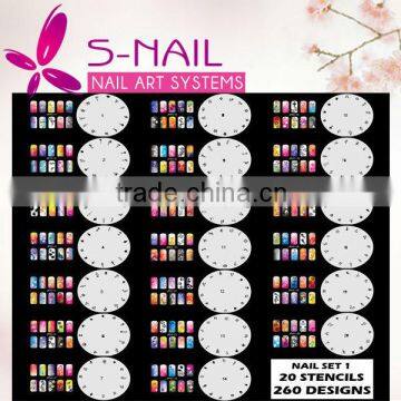 Nail art airbrush reusable nail stencil, custom body art stencils, best sell airbrush stencils