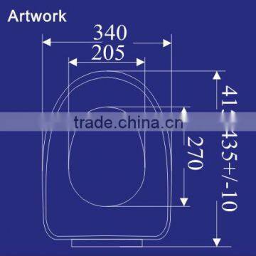 Popular Decoratative Plastic Chinese Toilet Seat 1038 photo-2