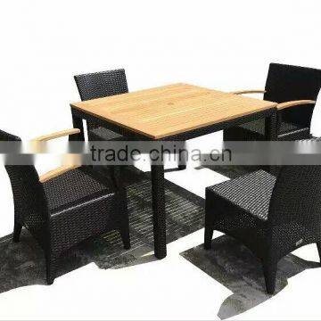Wooden wicker garden furniture rattan dining sets