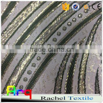 varies design factory made cheap shining curtain fabric 220gsm 280cm size