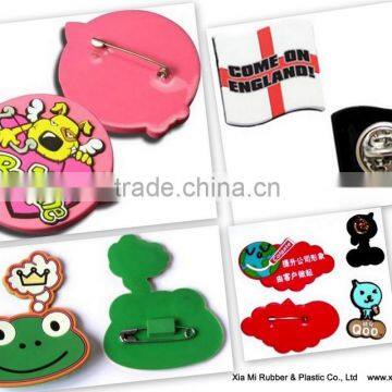 best sale lovely anmal series cute frog shape soft pvc magnetic pin