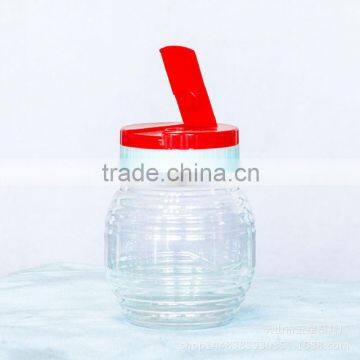 PET clear plastic bottle leakproof lid dedicated food-grade honey honey packaging plastic pots