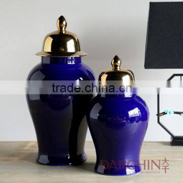 High quality purple ceramic jars china ceramic home decoration