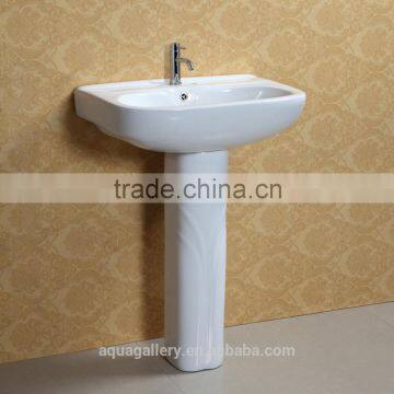 Semi Pedestal Wall Hung Bathroom Ceramic Sinks photo-5
