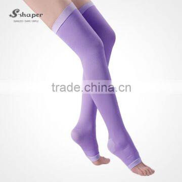 S-SHAPER OEM Women Sleep Thigh High Socks Sleeping Stockings Elastic Compress Leggings Slimming Sex Beauty Legging