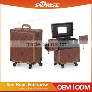 Professional Guangzhou Factory Wholesale Makeup Artist Trolley Beauty Box