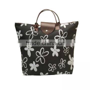 New arrive custom waterpoof foldable 600D nylon shopping bag