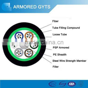 4 core single mode fiber optic cable G652D fiber network cables manufacturer GYTS