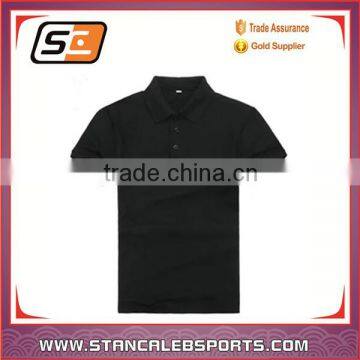 stan caleb china custom sportwear factory blank uniform soft dry fit black polo shirt/t-shirt