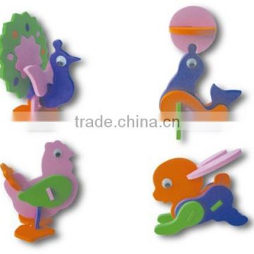 EVA DIY animal model, non-toxic EVA toys, childrens' eva diy toy