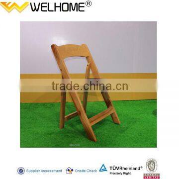 Natural wood color wimbledon chair/ padded wedding folding chair/americana folding chair