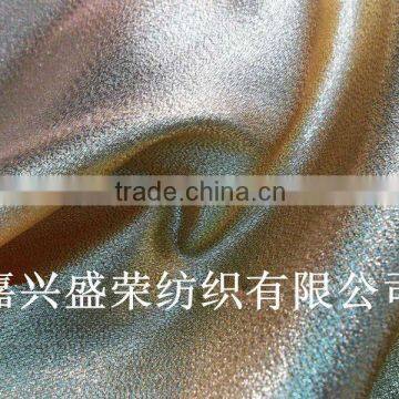 Golden Satin Metallic Fabric for Fashion Outfits