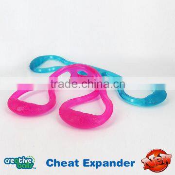 High quality fashion design TPR jelly tube chest expander ,cheap body developer,Pulling force implement,spring exercise