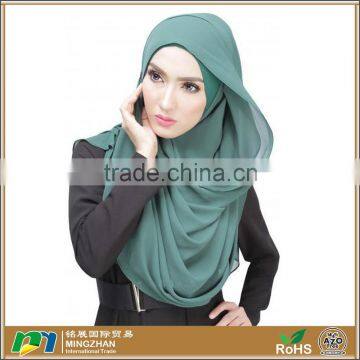 Green fashion viscose new designs muslim scarf womens hijab