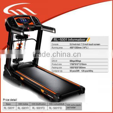 2.5 hp motor power home use electrical Treadmill with auto incline made in China factory directly