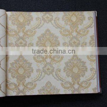 2014 New Italian Design Pvc Deep Embossed Mona Lisa K58101 Italian Style Waterproof Sounproof photo-3