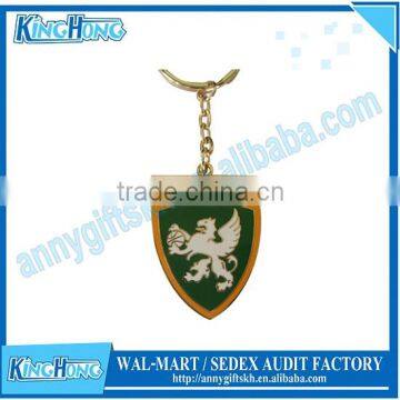 Gold plated high quality metal custom keychains