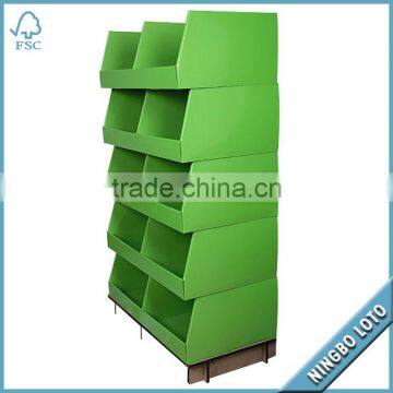 Green Counter Display Cardboard Box for Exhibition