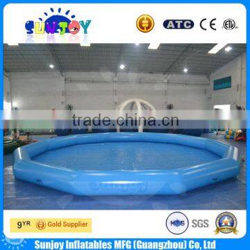 2016 Hot selling customized size circular inflatable swimming pool