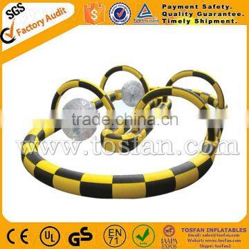 Hot sale inflatable go kart track A6031