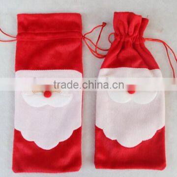 Santa Claus Sheath for Red Wine,bottle Use Ather Christmas Sheath 13*32cm photo-3