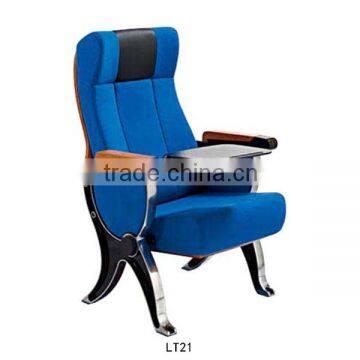 Auditorium Furniture Fabric High Back Chair Elegant Cinema Chairs on Sale LT21