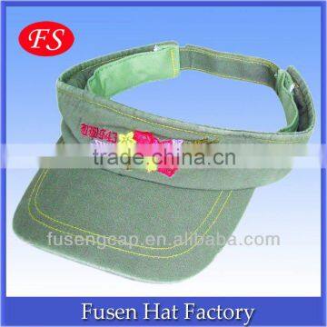 customized wide popular Visor sun protection hats/useful visor caps