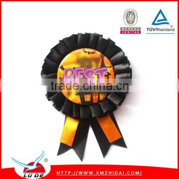 Direct factory custom event name printing award ribbon rosette