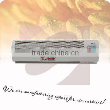 European design mute supermarket use electrical heating air curtain