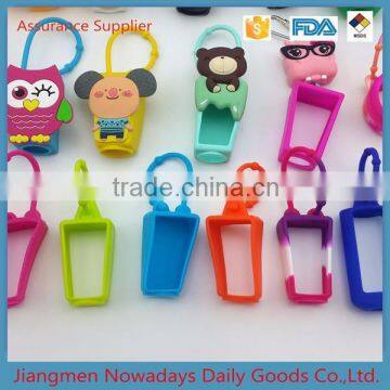 China animal 3d silicone hand sanitizer holder