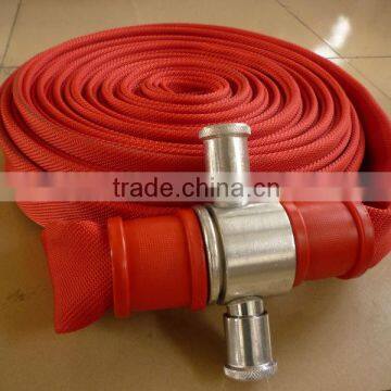 Red Color Polyester Filament Fire Fighting Hose photo-4