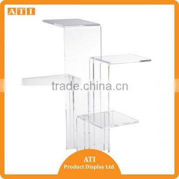 High quality factory wholesale assemble product riser acrylic cosmetic display stand