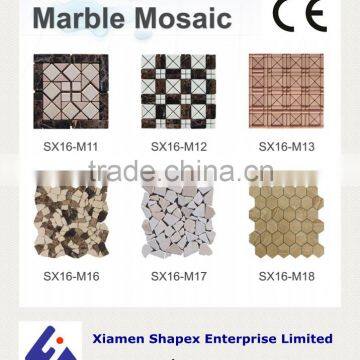 New arrival mosaic art marble tile in low price