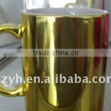 Golden Color Porcelain Mug