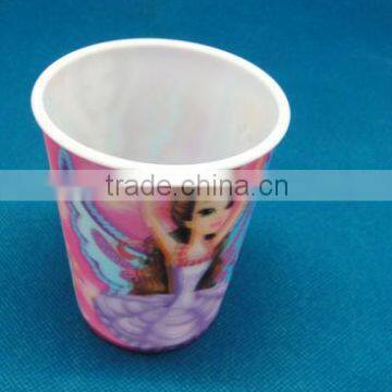 plastic 3d water cup /plastic drinking cup with straw