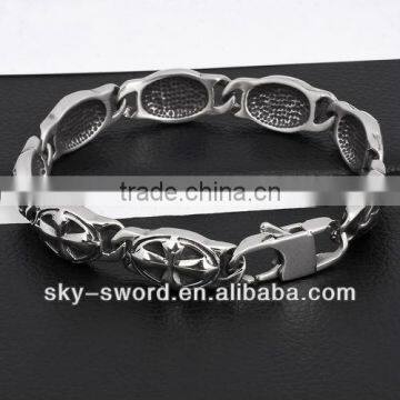 Nee style men chain stainless steel bracelet LB10118