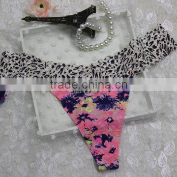 bikini girls fashion printed lady underwear thong