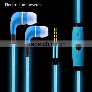 EL Flashing Headphone,New Style Visible EL Light Up In-Ear Headphone Earphones With Microphone + Micro USB Charging photo-6