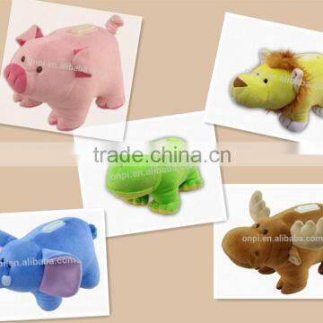 Plush animal coin bank toy, plush coin bank, customer plush coin bank toy