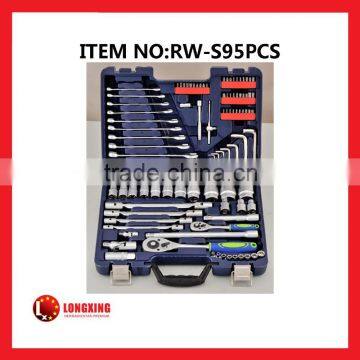 Factory Supply 95pcs (1/4"&1/2")socket wrench tool set for socket wrench set,spanner knife set