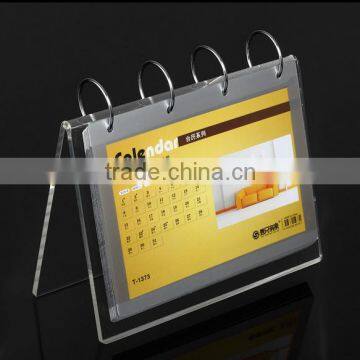 acrylic desktop calendar stand